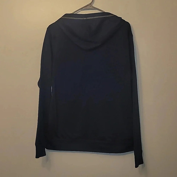 Men's size medium New England Patriots hoodie TX3 Warm Navy Blue NFL LOT C8 - Picture 5 of 6